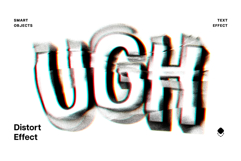 Displacement Glitches Text Effect Product Image 1
