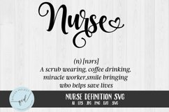 Nurse Definition SVG, Nurse Dictionary Product Image 1