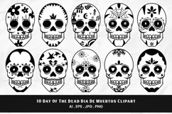 Day Of The Dead Dia De Muertos Clipart | 10 Variations Product Image 1