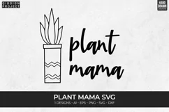 Plant Mama Svg, Plant Quotes Svg, Plant Lover Svg Product Image 1