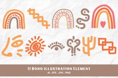 Boho Illustration Clipart Vol. 2 | 11 Variations Product Image 1