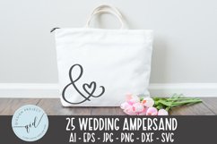 Decorative die cut Wedding Ampersands SVG | 25 variation Product Image 2