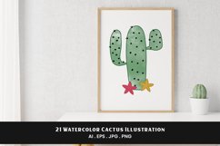 Watercolor Cactus Illustration | 21 variations Product Image 2