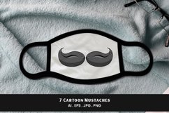 Cartoon Mustaches Clipart | 7 Variations Product Image 2