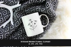 Hand Drawn Floral Clipart | 10 Variations Product Image 2