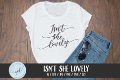 Is not she lovely Quote SVG, Phrase svg Product Image 2