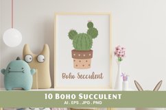 Boho Succulent Clipart | 10 Variations Product Image 2