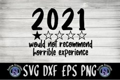 2021 Would Not Recommend | Ornament | SVG DXF EPS PNG Product Image 2