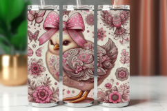 Tumbler Wrap 20 oz - floral chicken Product Image 1