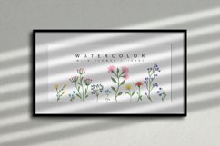 Watercolor Wild Flower Clipart | 10 variations Product Image 3