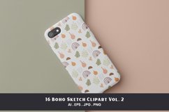 Boho Sketch Clipart Vol.2 | 16 Variations Product Image 3