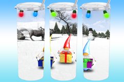 Gnome friends with christmas gifts, tumbler Sublimation Product Image 2
