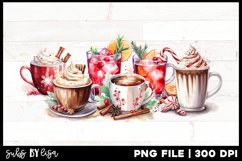 Christmas Coffee Latte Sublimation Design Product Image 1