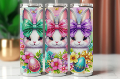 Tumbler Wrap 20 oz - three easter rabbits bunnies Product Image 1