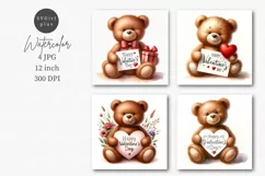 Valentines day, Teddy bear, JPG Product Image 1