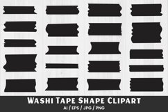 Washi Tape Shape Clipart | 20 Variations Product Image 1