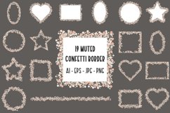Muted Confetti Border | 19 Variations Product Image 1