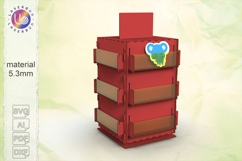 Tall Laser Display Stand with Rotating Base Product Image 1