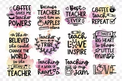 Teacher sublimation, teacher quote sayings gift png files Product Image 1