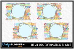 Rainbow Sublimation Backgrounds | 4 Colorful Backsplashes Product Image 1