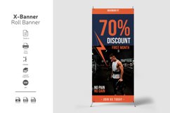 Fitness Roll Up Banner Product Image 1