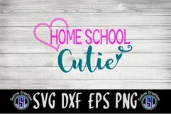 Homeschool Cutie | SVG DXF EPS PNG | School SVG File Product Image 2