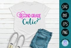 Second Grade Cutie | SVG DXF EPS PNG | School SVG File Product Image 1