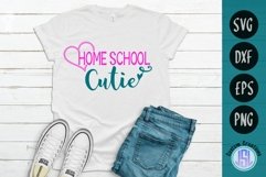 Homeschool Cutie | SVG DXF EPS PNG | School SVG File Product Image 1