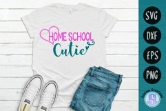 Homeschool Cutie | SVG DXF EPS PNG | School SVG File Product Image 1