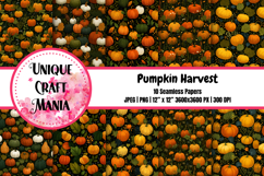 Pumpkin Harvest Seamless Pattern Product Image 1