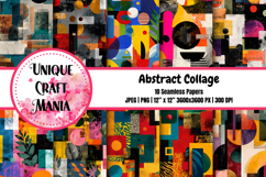Abstract Collage Seamless Pattern Product Image 1