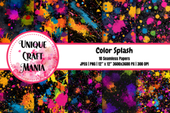 Color Splash Seamless Pattern Product Image 1