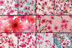 Cherry Blossom Watercolor Seamless Pattern Product Image 2