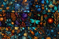 Bioluminescence Forest Seamless Pattern Product Image 2