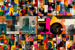 Abstract Collage Seamless Pattern Product Image 2