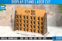 Display Stand Laser Cut |Craft | Hook Product Organizer| CNC Product Image 1