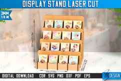 Cards Display Stand Laser Cut | Craft | Shelf Display Stand Product Image 1