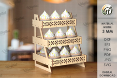 Display Stand Laser Cut. Wooden Stand SVG Product Image 1