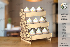 Display Stands Laser Cut Bundle. Wooden Stands SVG Product Image 5