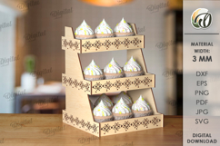 Display Stands Laser Cut Bundle. Wooden Stands SVG Product Image 7