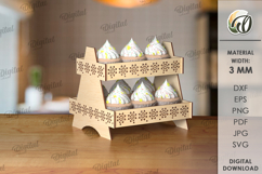 Display Stand Laser Cut. Wooden Stand SVG Product Image 1
