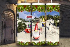 Gnomes Christmas 20oz Skinny Tumbler Sublimation Designs Product Image 2
