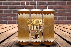 Coffee Time 20oz Skinny Tumbler Wrap Png Coffee time Product Image 2