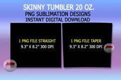 3D Embroidered Flowers 20 oz Skinny Tumbler Sublimation 2023 Product Image 8