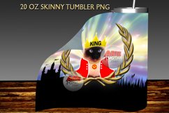 Cat Tumbler | Sublimation Wrap Design|20oz Skinny Tumbler Product Image 3