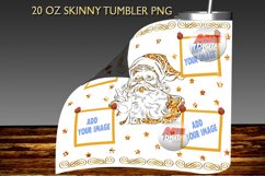 Christmas photo collage 20oz Skinny Tumbler Sublimation Product Image 3