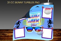 Summer Vibes Tumbler Wrap | Tropical Text Designs Product Image 3
