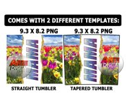 floral mom tumbler | wrap png | Print Sublimation | png file Product Image 4