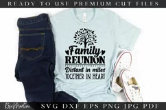 Distant In Miles Together In Heart SVG| Family Reunion SVG Product Image 3