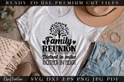 Distant In Miles Together In Heart SVG| Family Reunion SVG Product Image 2